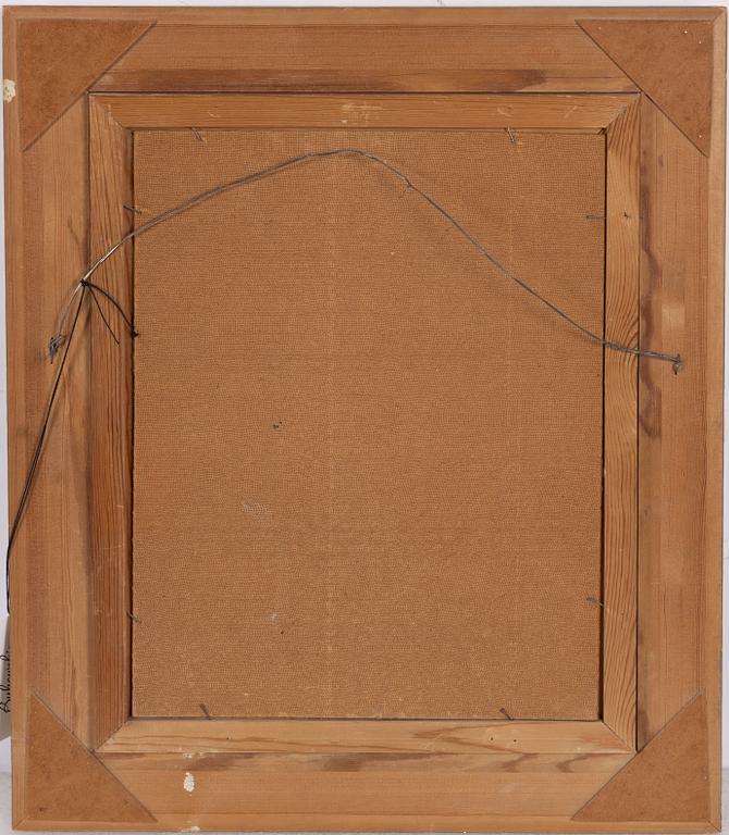 Agda Holst, Still life with flowers and books.