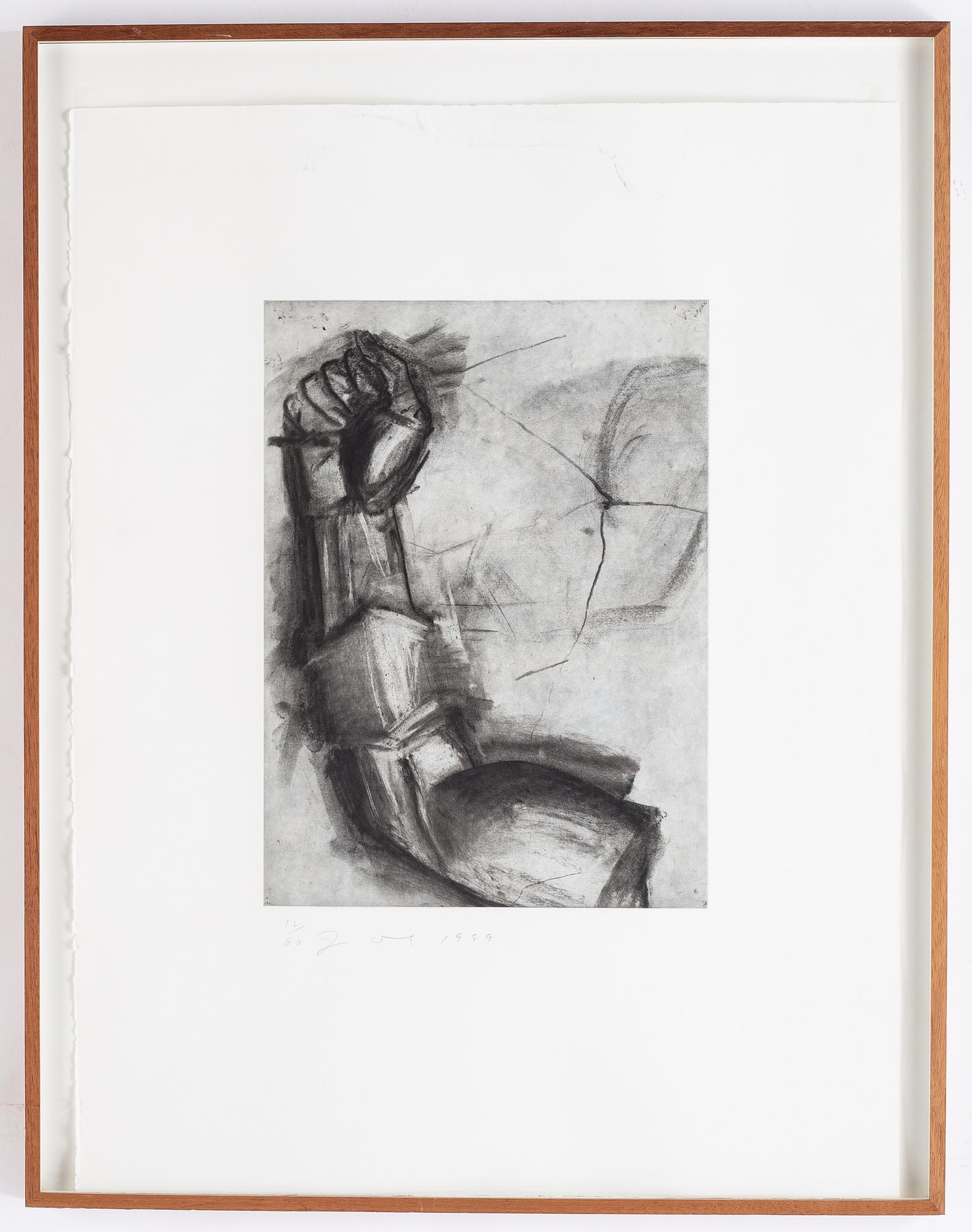 Jim Dine, etching with aquatint, signed and numbered 12/60, dated 1989.