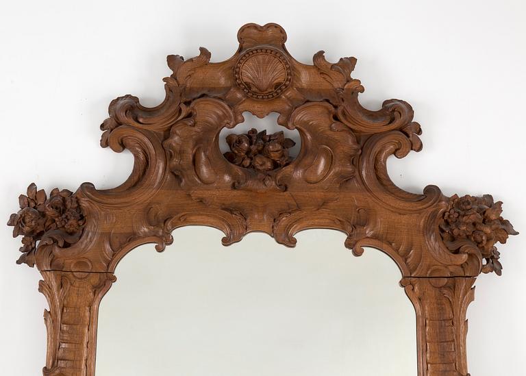 SPEGEL MED KONSOLBORD, nyrokoko, 1800-talets slut.