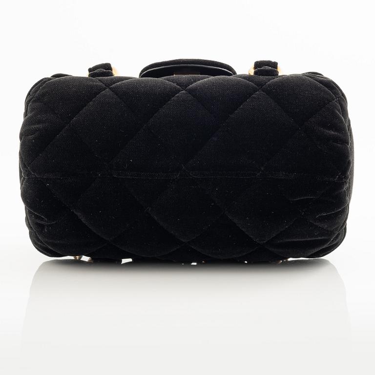 Chanel, A Black velvet Bag.