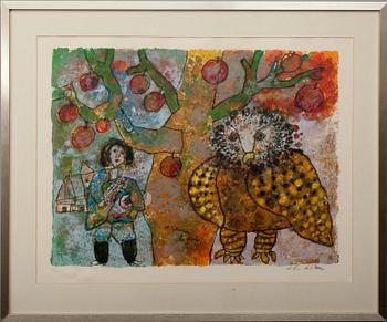 THEO TOBIASSE, litografi, signerad och numrerad 202/350.