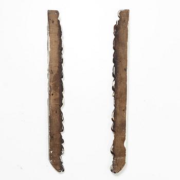 A pair of Baroque decorative elements, 18th Century.