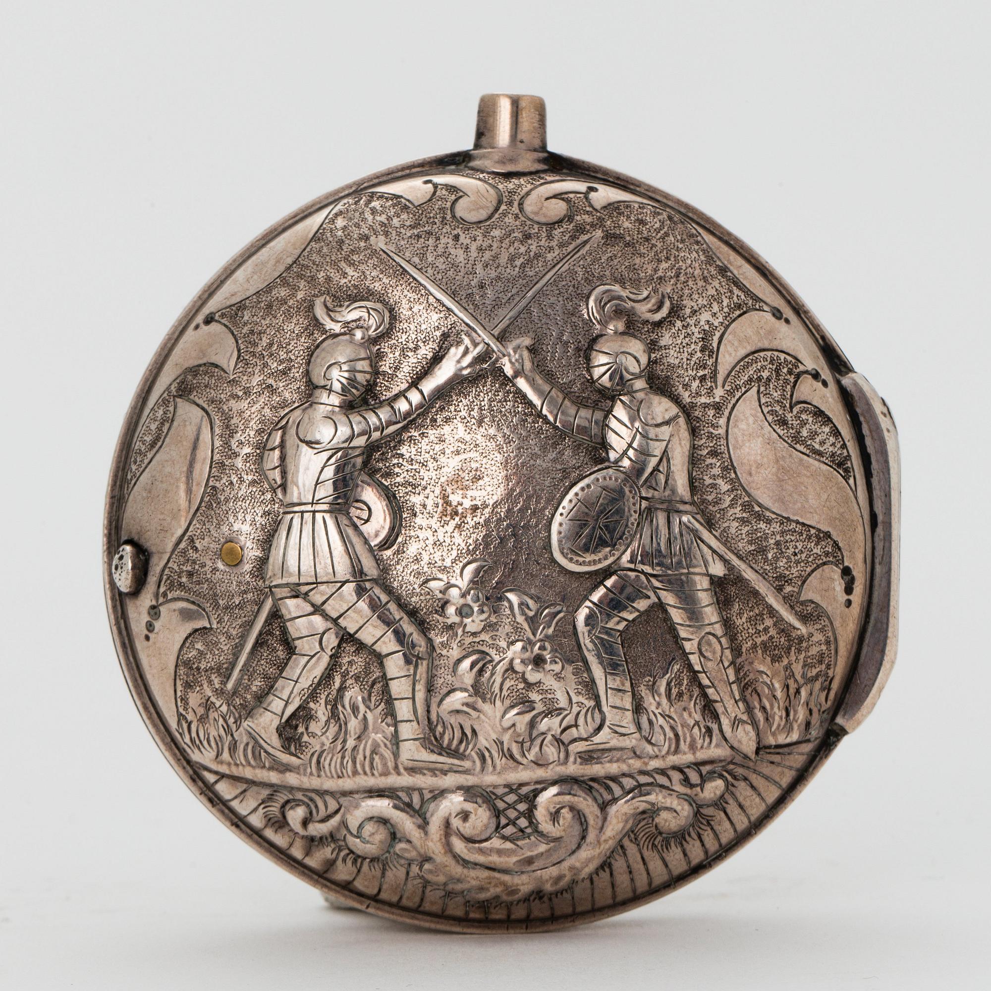 G Masterman, fickur silver, sent 1700-tal, London.