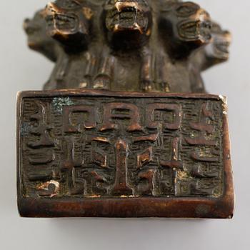 SIGILL, bronserad metall, Kina, 1900-/2000-tal.