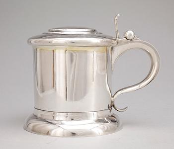 DRYCKESKANNA, silver, empire Gustaf Otto Sjöberg, Falun, 1810. Vikt ca 840 g.