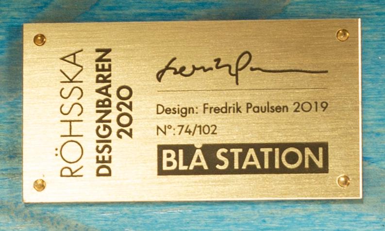 FREDRIK PAULSEN, "Röhsska"Designbaren, chair, Blå Station 2020, Chair 74/102.