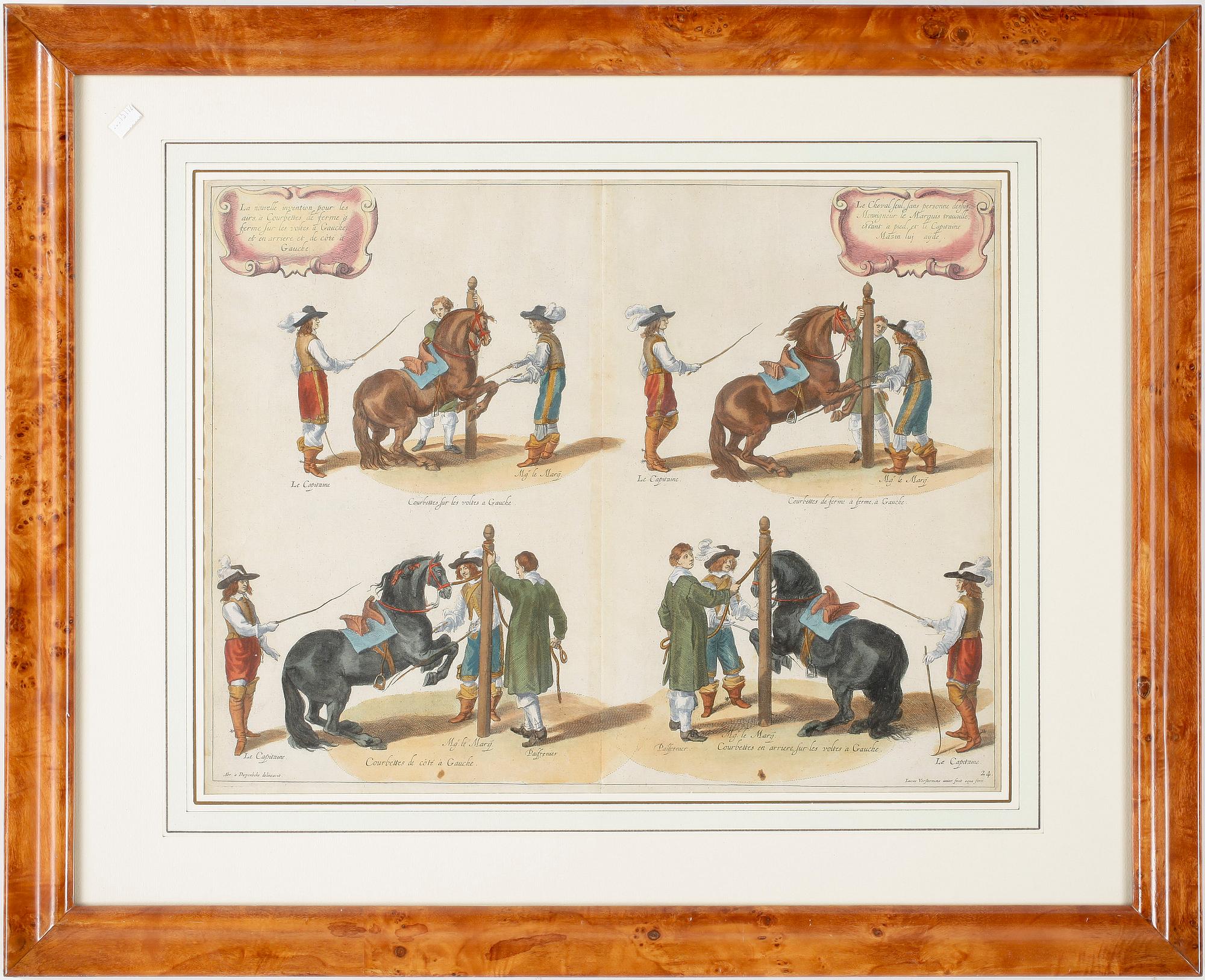 ETSNINGAR, 2 st, efter Abraham van Diepenbeeck, 16/1700-tal.