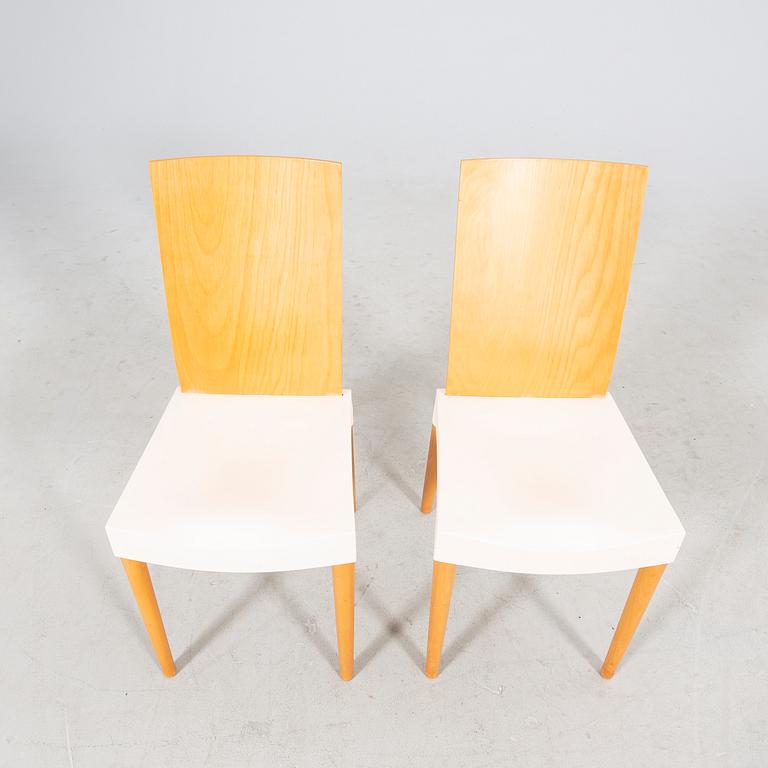 A set fo two Philippe Starck "Miss trip" chairs for Kartell alter part of the 20th century.