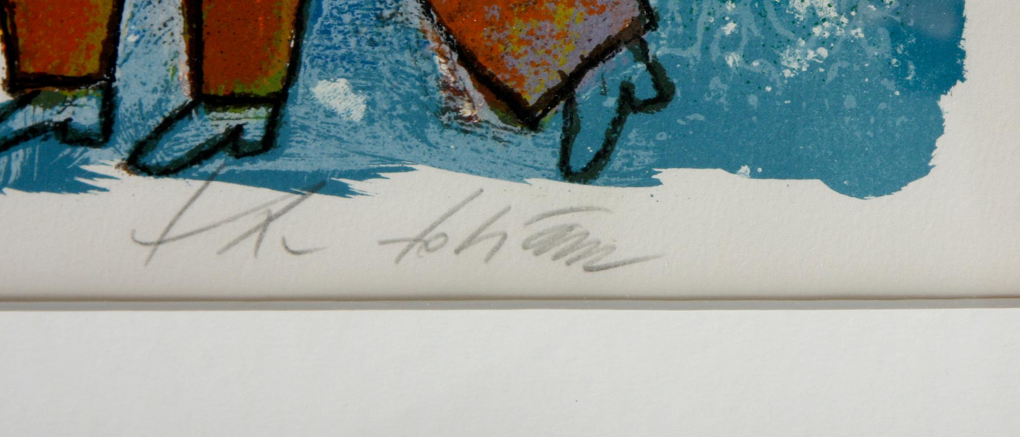 THEO TOBIASSE, färglitografi, sign och numr 210/250.
