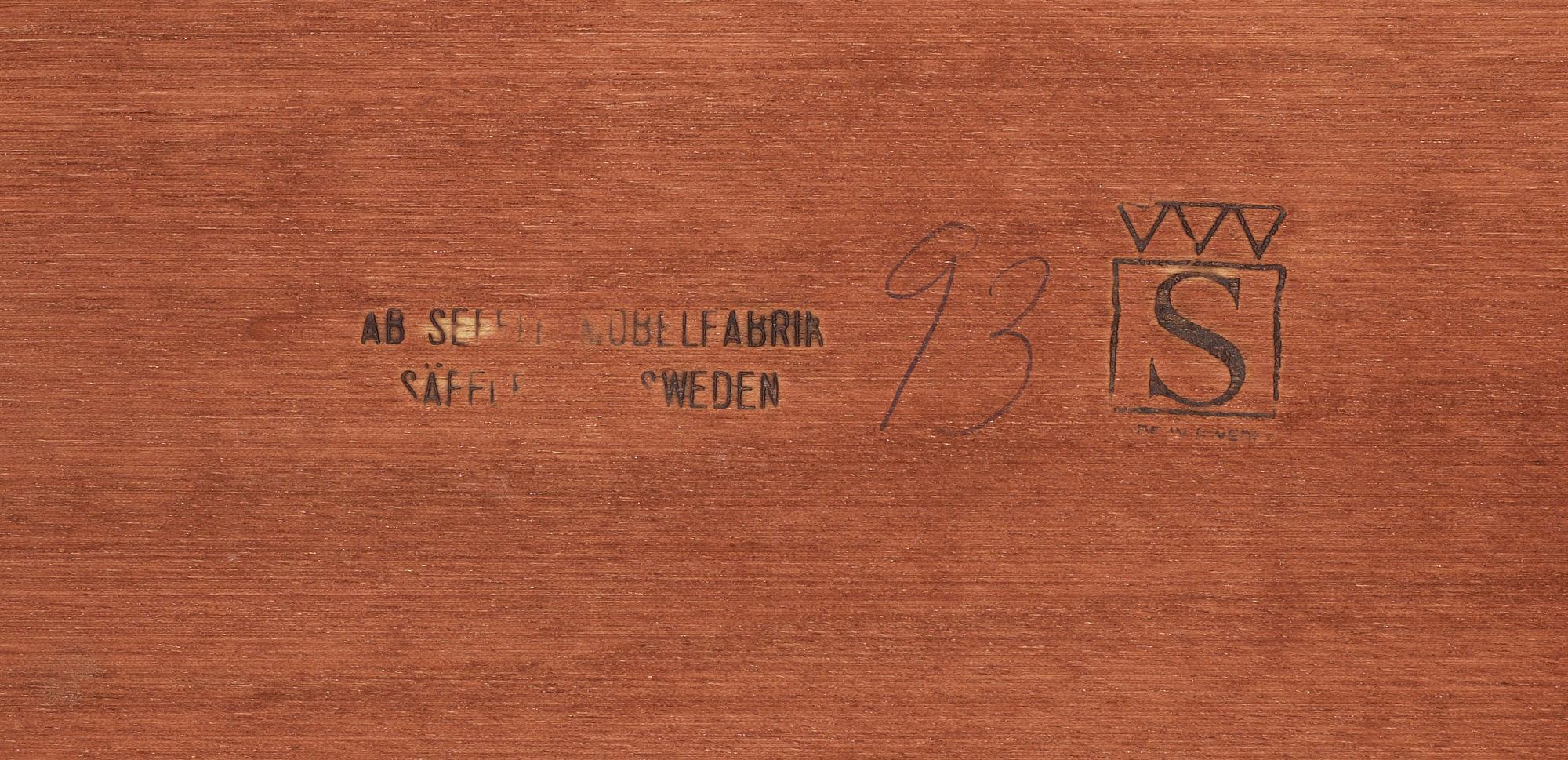 SATSBORD, 3 delar, Seffle Möbelfabrik, 1970-tal.