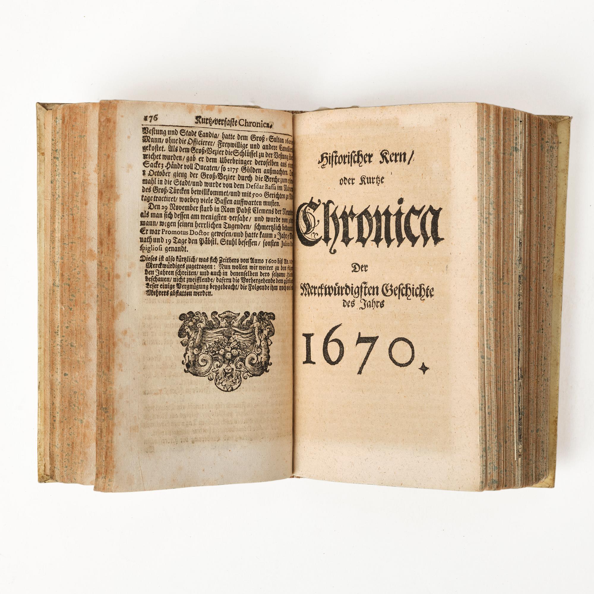 Rare periodical, with numerous engraved plates, 1690.