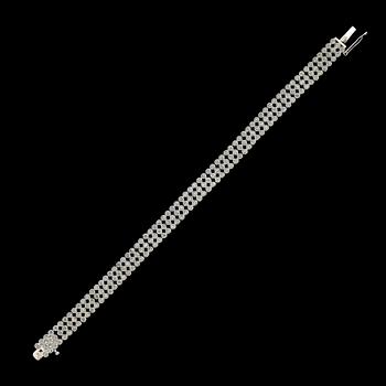 ARMBAND, sterlingsilver, rosenstenar tot ca 3.00 ct.