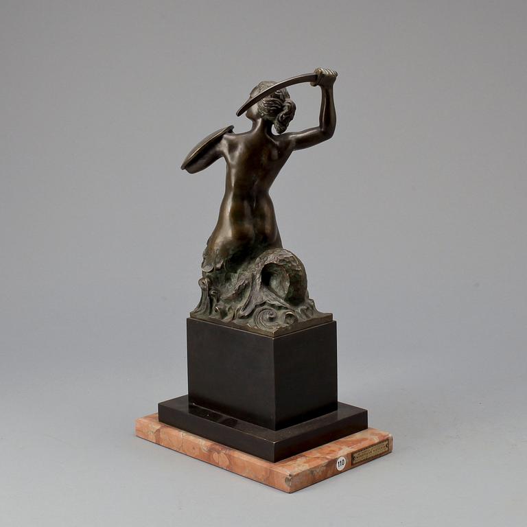 WŁADYSŁAW MIECZNIK, efter, skulptur, brons, brickmärkt.