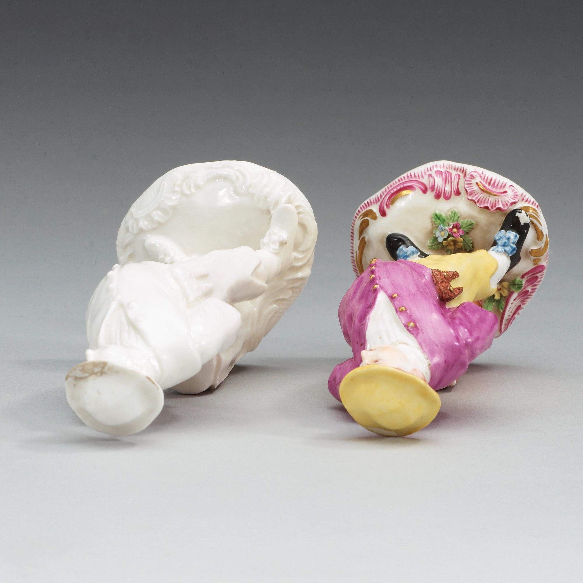 Two Swedish Marieberg soft paste figures, 18th Century.
