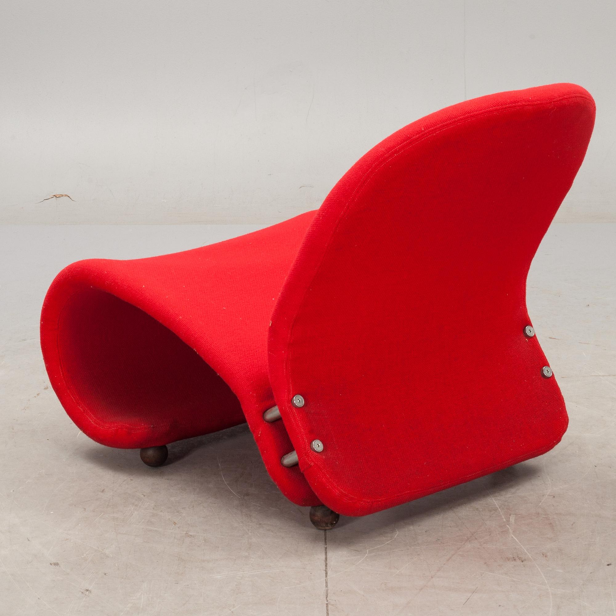 VILSTOL, Verner Panton för Fritz Hansen, "System 1-2-3". 1970-talets mitt.