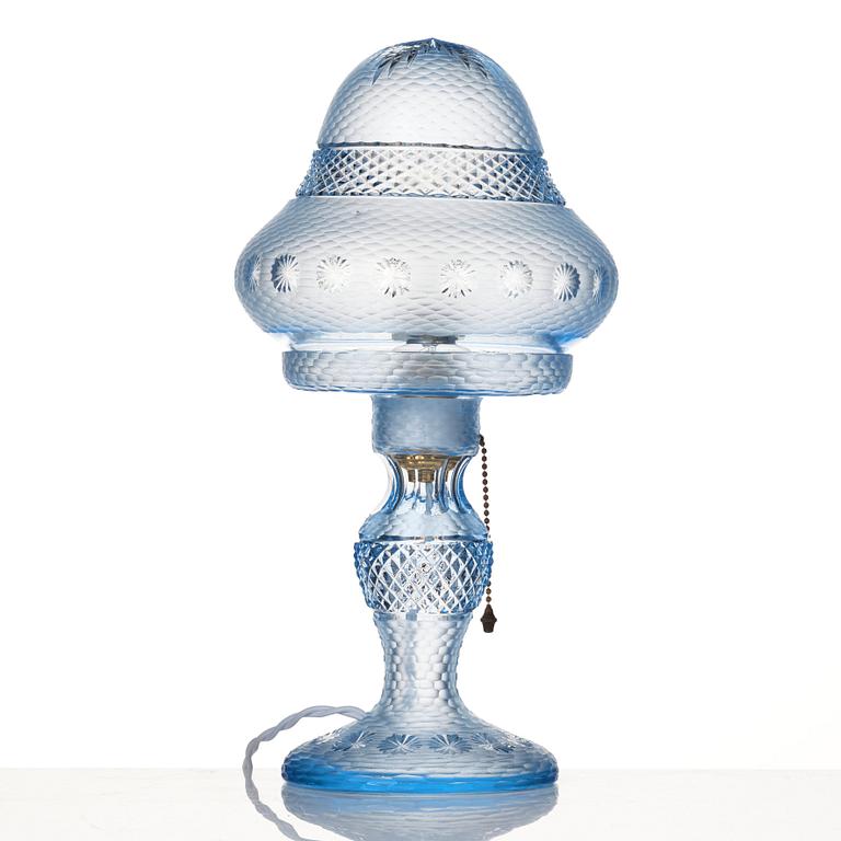 Orrefors, possibly, a glass table lamp, 1920-30s.