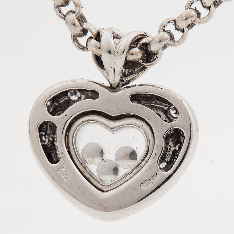 A Chopard "Happy diamonds" brilliant cut diamond pendant.