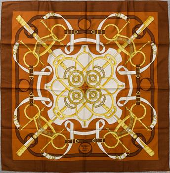 HERMÈS, scarves, 2 st.