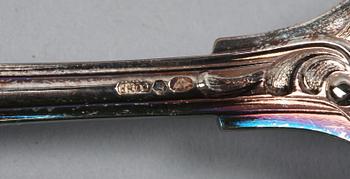 BESTICKSERVIS, silver, importstämplar.