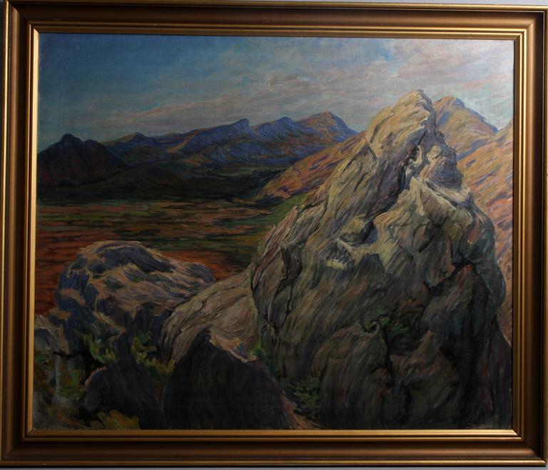OTTO SARP, olja på duk, sign.
