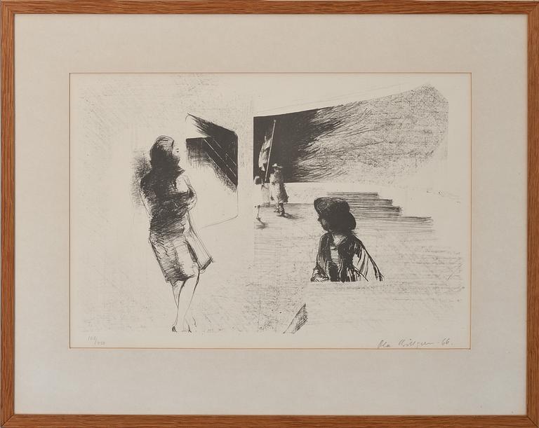 OLA BILLGREN, litografi, signerad, daterad -66 samt numrerad 108/450.