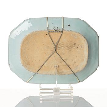 A set with three famille rose serving dishes, Qing dynasty, Qianlong (1736-95).