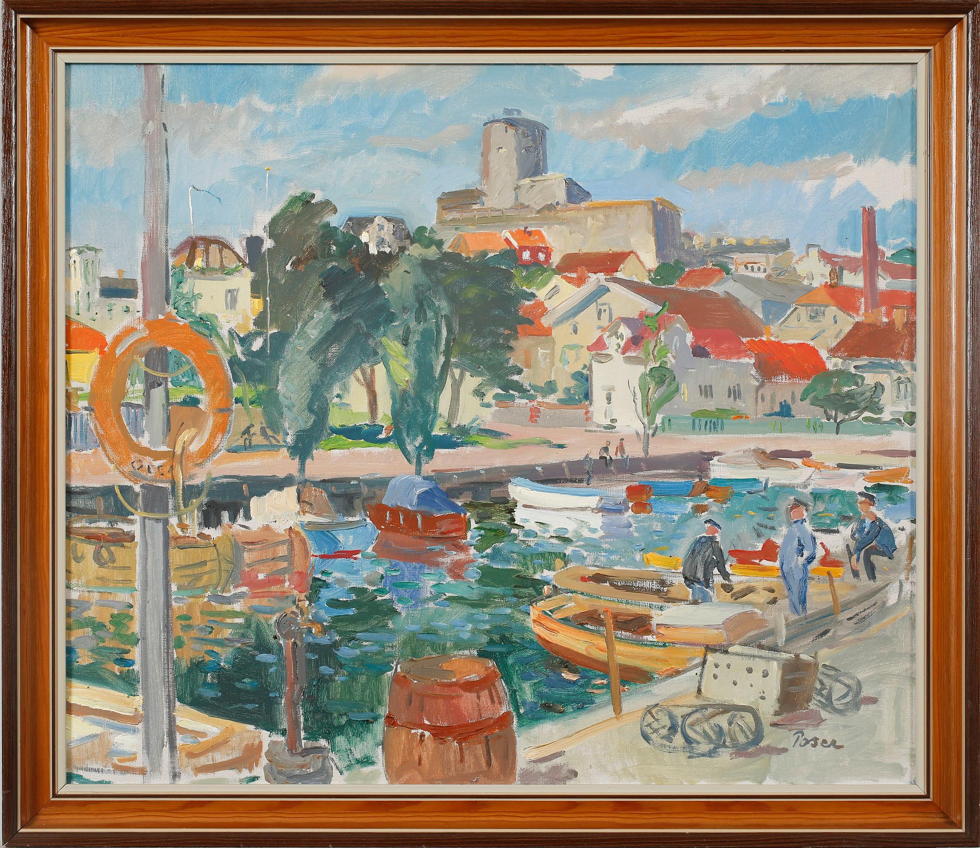MARTIN POSER, oil on canvas, signed.
