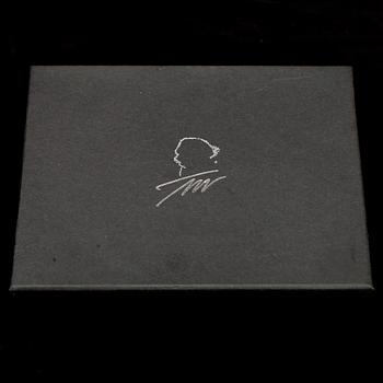 HALSSMYCKE, silver 925 och zirkoner, "Stjärnhimmel" Tapio Wirkkala. Nytillverkning. Tot. vikt 10 g.