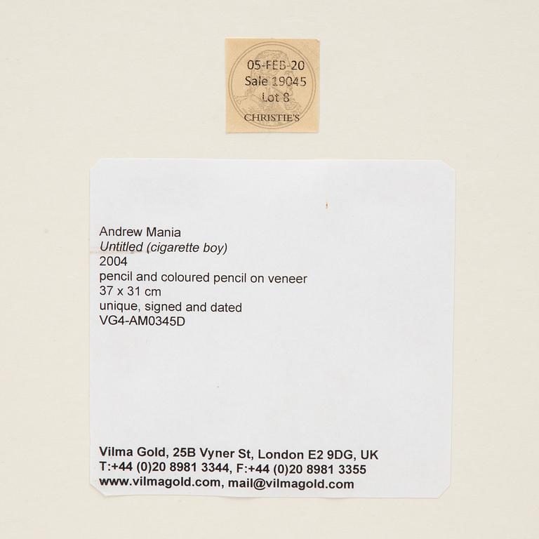 Andrew Mania, Untitled (cigarette boy).
