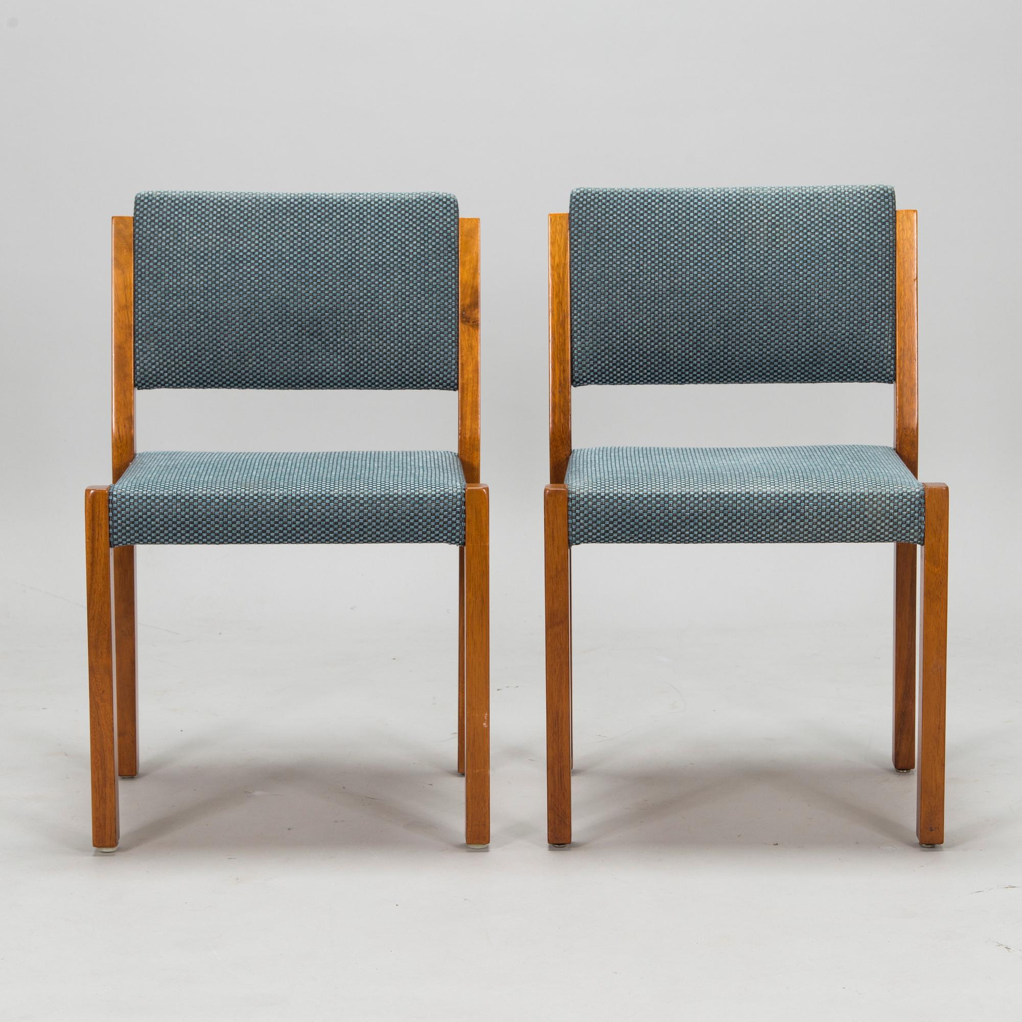 Olavi Hänninen, Stolar, 6 st, " Dupla" Huonekaluliike Mikko Nupponen, Lahtis, Finland 1960-tal.