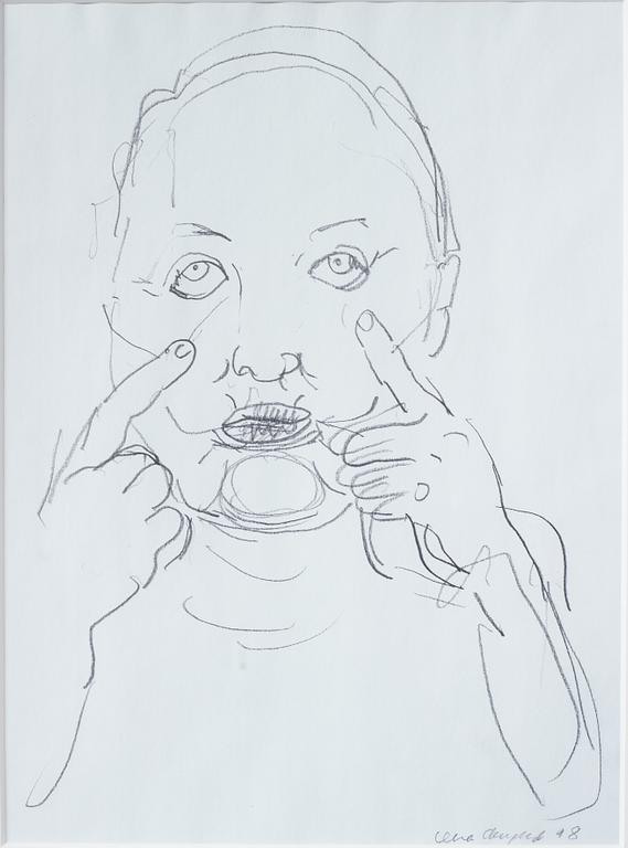 Lena Cronqvist, Self-portrait.