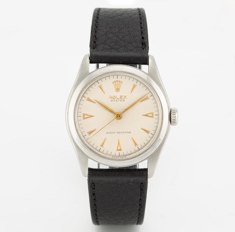 Rolex, Oyster, "Waffle Dial", Shock-Resisting, armbandsur, 34 mm.
