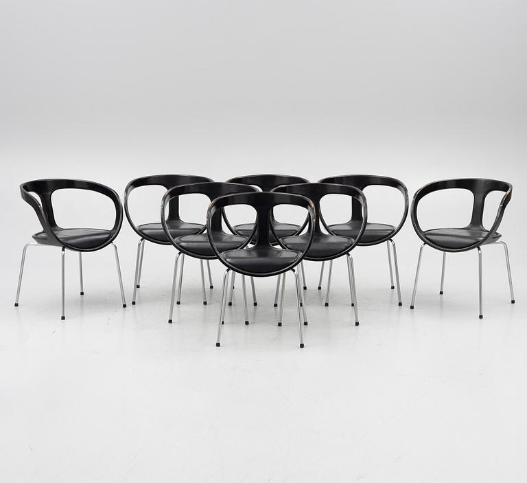 Anna von Schewen, a set of 8 armchairs, "Hug" Gärsnäs, early 2000s.