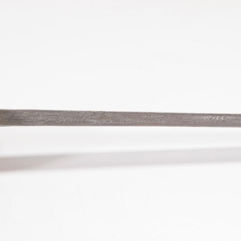 Sabre, Finnish, model 1927 (French model 1822) with scabbard.