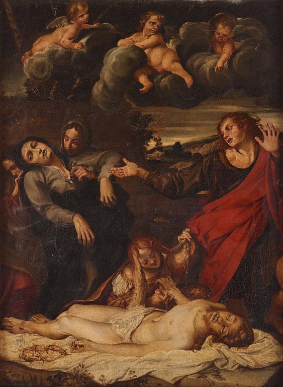 Italian school, 17th Century, The burial.