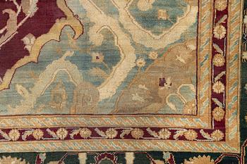 An Agra carpet, North India, c. 575 x 404 cm.