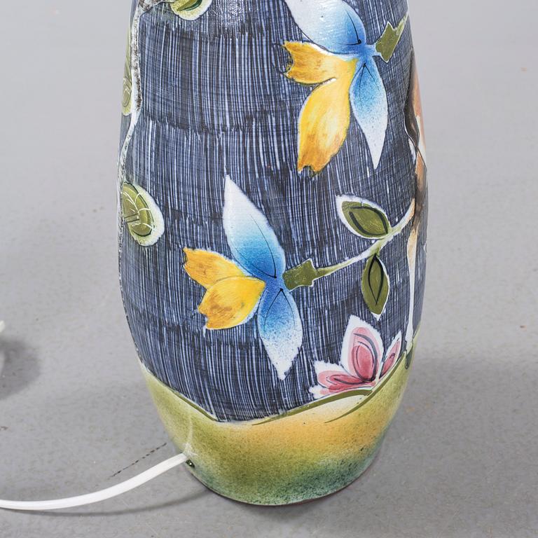 BORDSLAMPA, keramik, Tilgmans, 1950/60-tal.