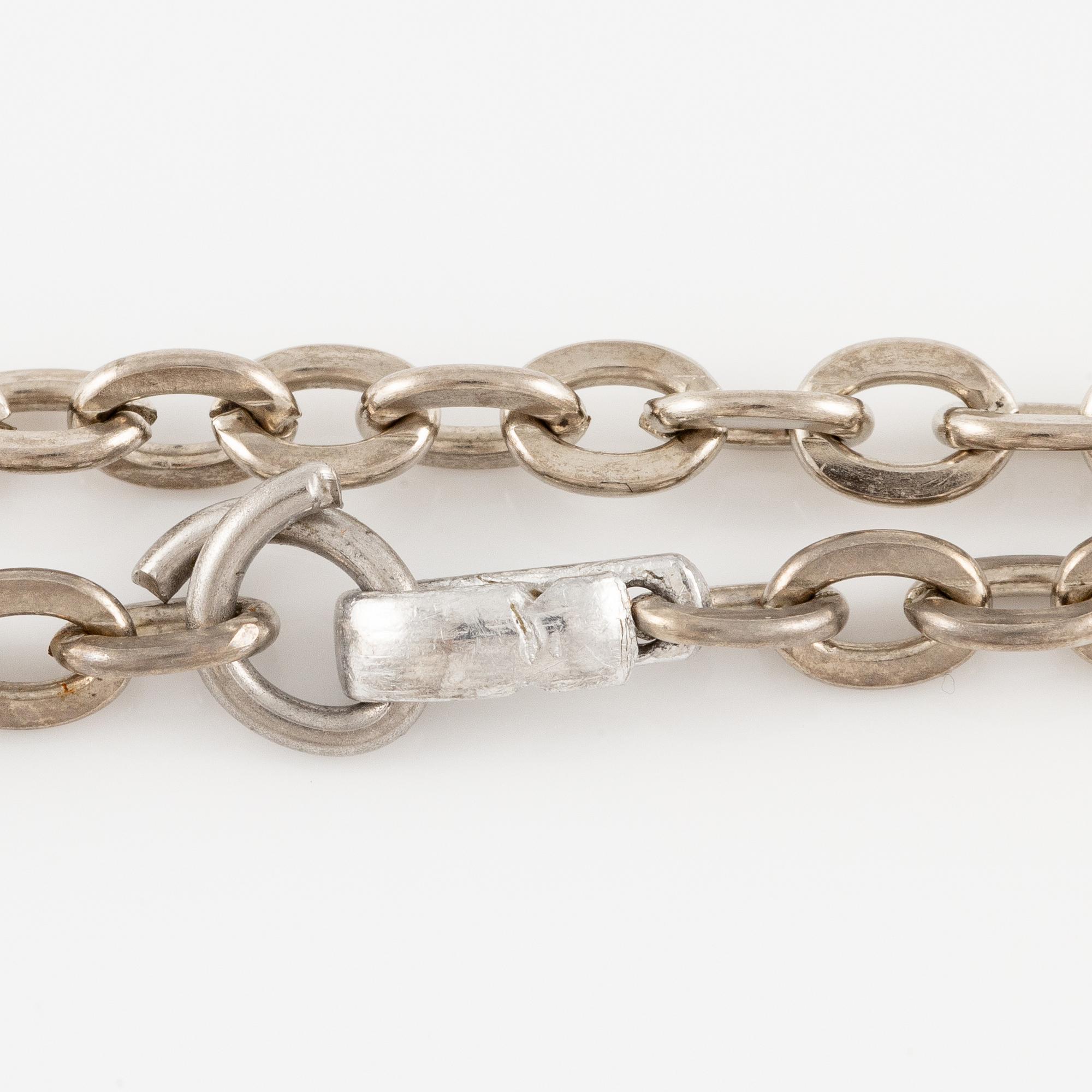 Rey Urban, necklace, silver, Stockholm 1969.