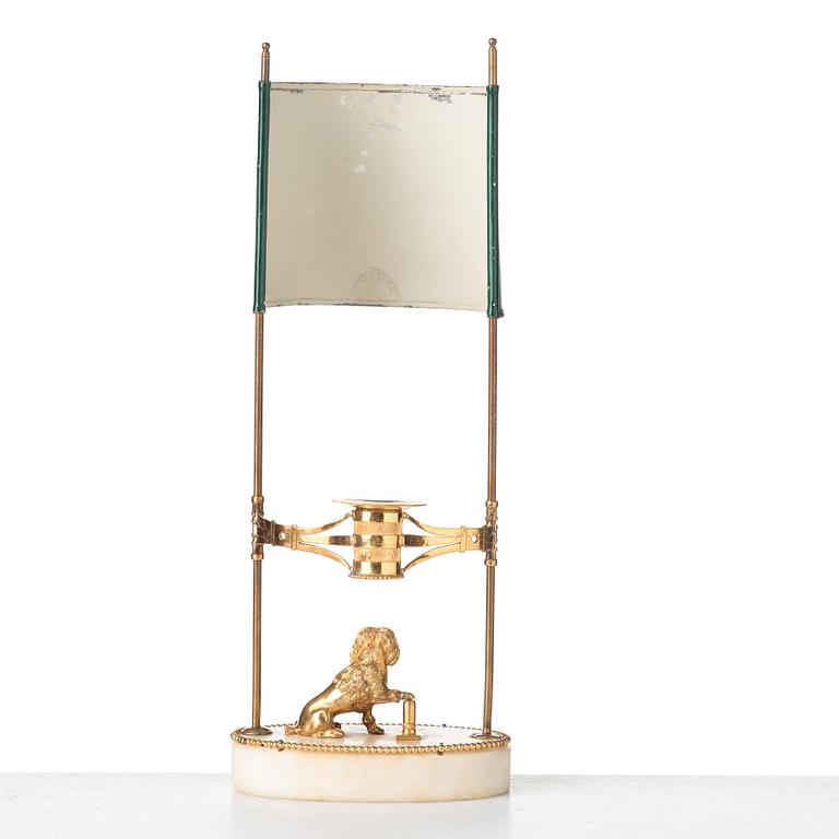 A late Gustavian early 19th century table lamp.