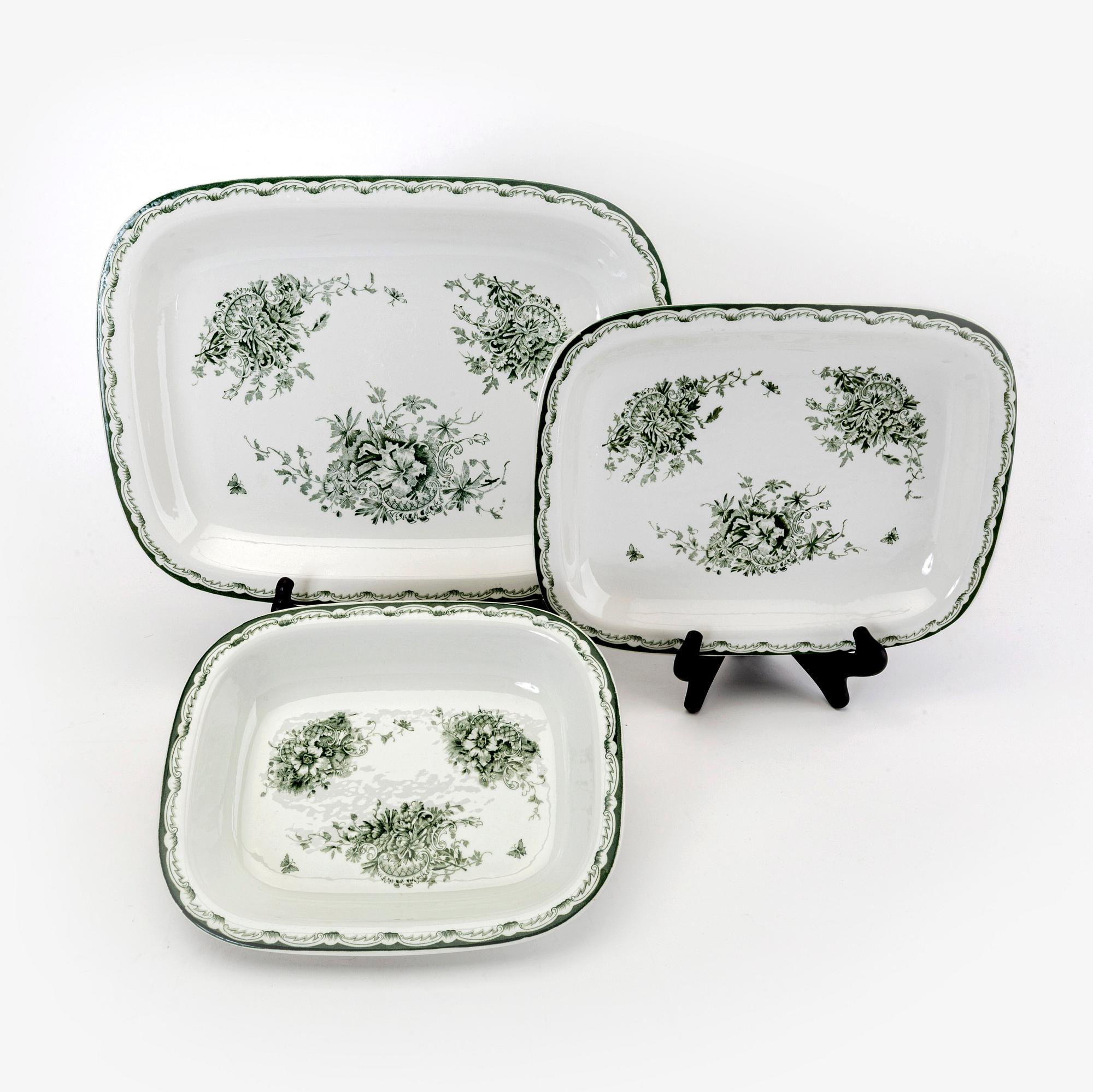 Servis "Grön Anna" 96 dlr porslin, Rörstrand, 1900-talets senare del.