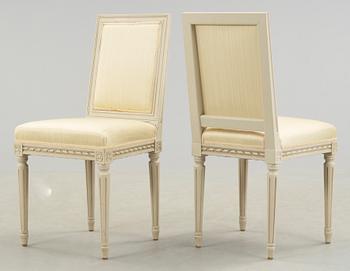 STOLAR, 12 st, gustaviansk stil, 1900-talets slut.
