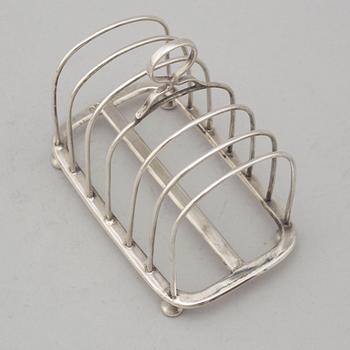 TOASTRACK, silver, Jacob Berman, London, 1898.