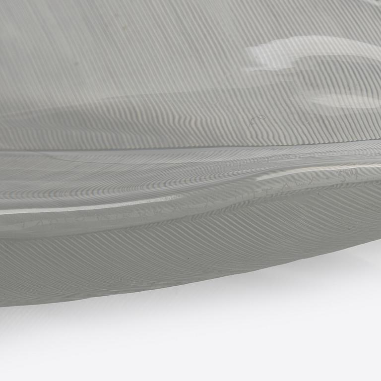 Tapio Wirkkala, konstglas, "Fjäder", signerad Tapio Wirkkala Iittala -54.