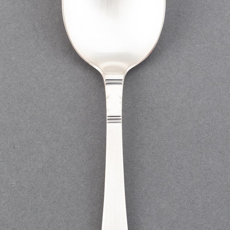 Jacob Ängman, silver cutlery, 32 pcs, Rosenholm, GAB.