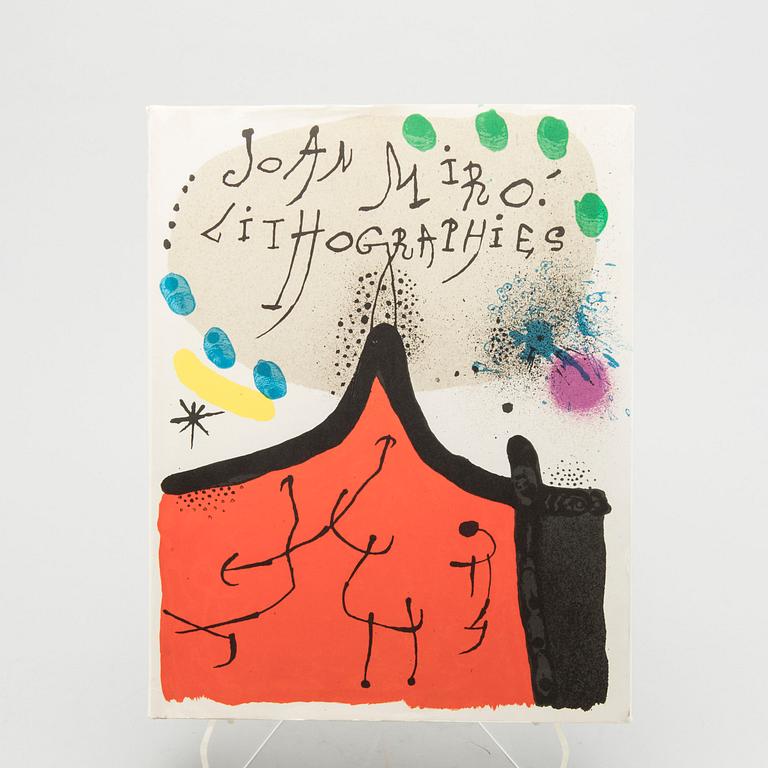 JOAN MIRÓ, book whit 12 lithographs in color,  "Joan Miró Lithographies", Volume I, Maeght, Paris, 1972.