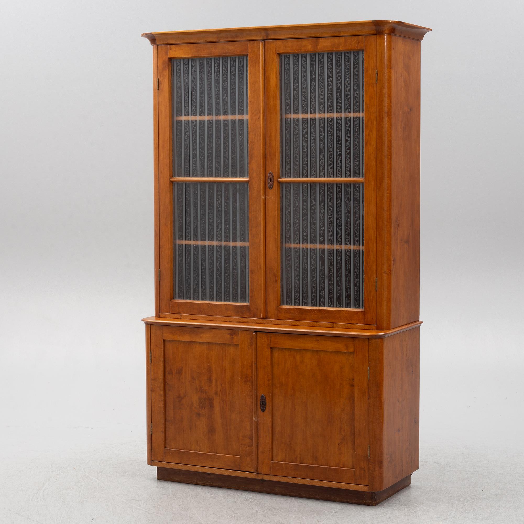 A bookcase, circa 1900.