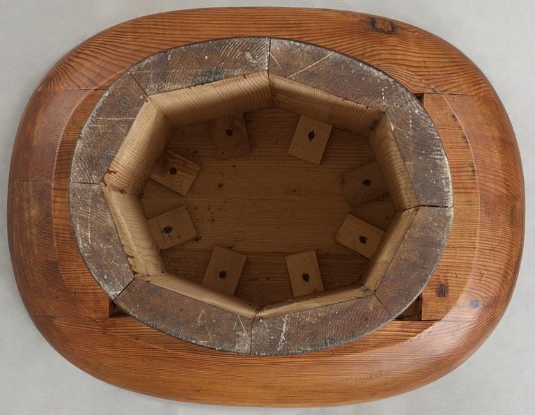 An Axel Einar Hjorth stained pine 'Utö' table, Nordiska Kompaniet 1930's.