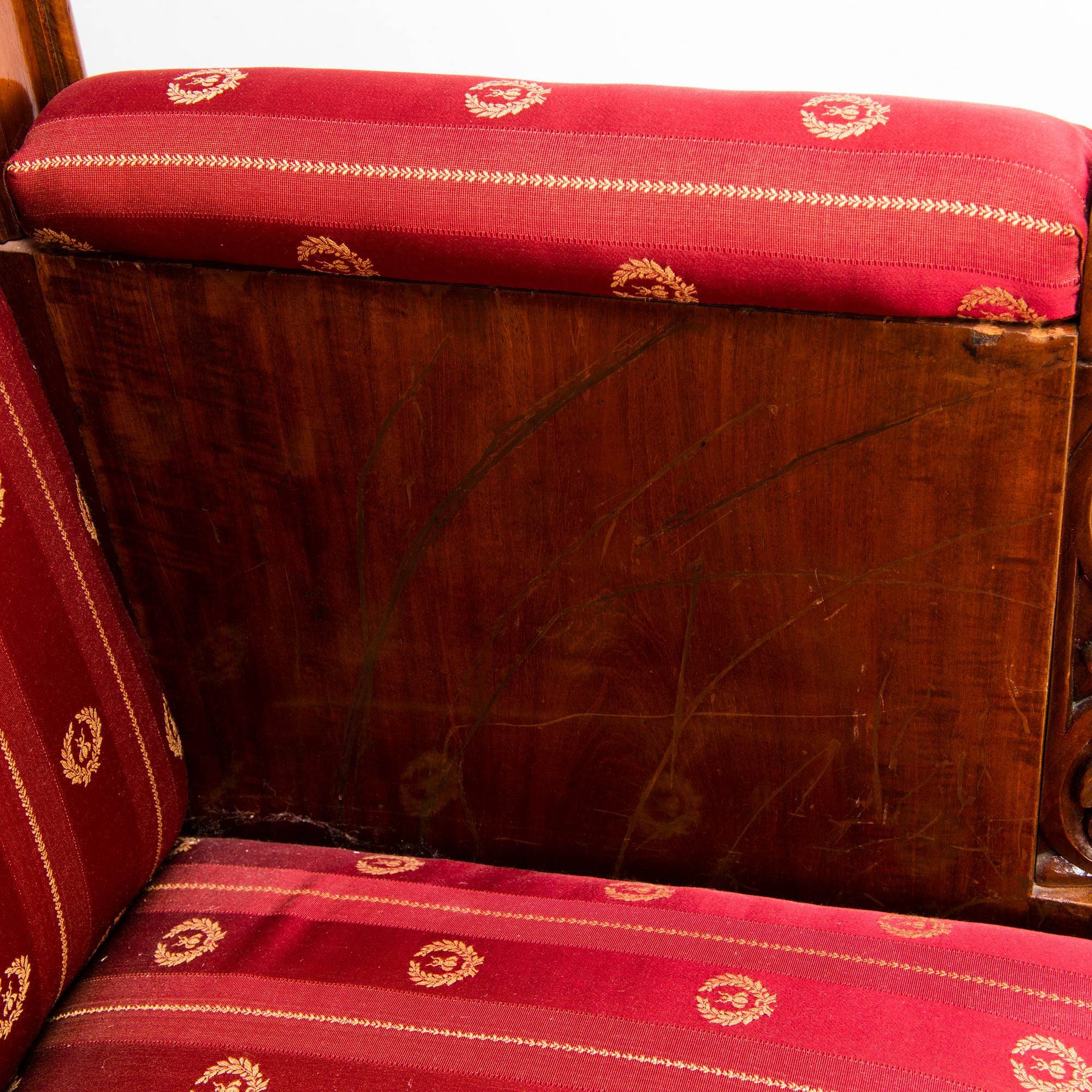A biedermeier sofa, 19th Century.