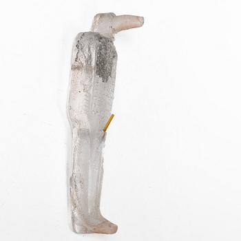 Bertil Vallien, unik väggskulptur, sandgjutet glas, "Idol".