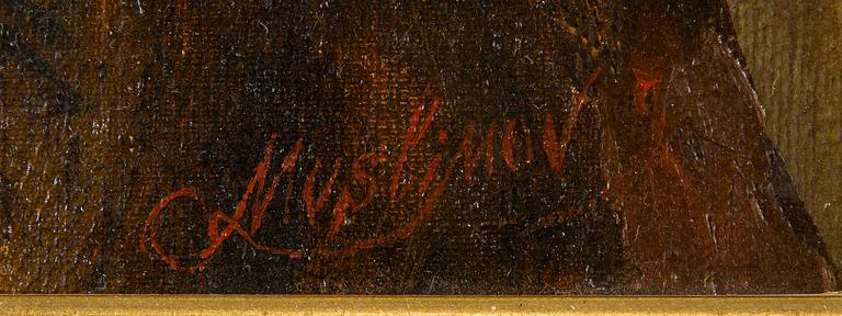 Igor Muslimov, Vanhan miehen muotokuva, kopio Ilja Repinin mukaan.